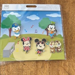 Disney Character Pin Set of 5